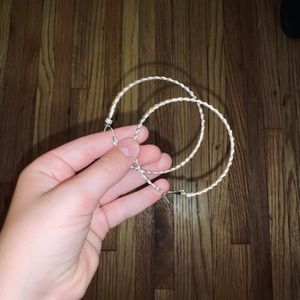 rose gold hoop earrings 🌟🌸